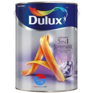 Dulux Ambiance 5IN1 Superflexx – Bề Mặt Siêu Bóng (Z611B-WHITE) – 5L