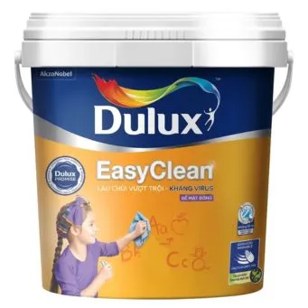 Dulux EasyClean Lau Chùi Vượt Trội Kháng Virus – Bề Mặt Bóng (99AB) – 5L, 15L