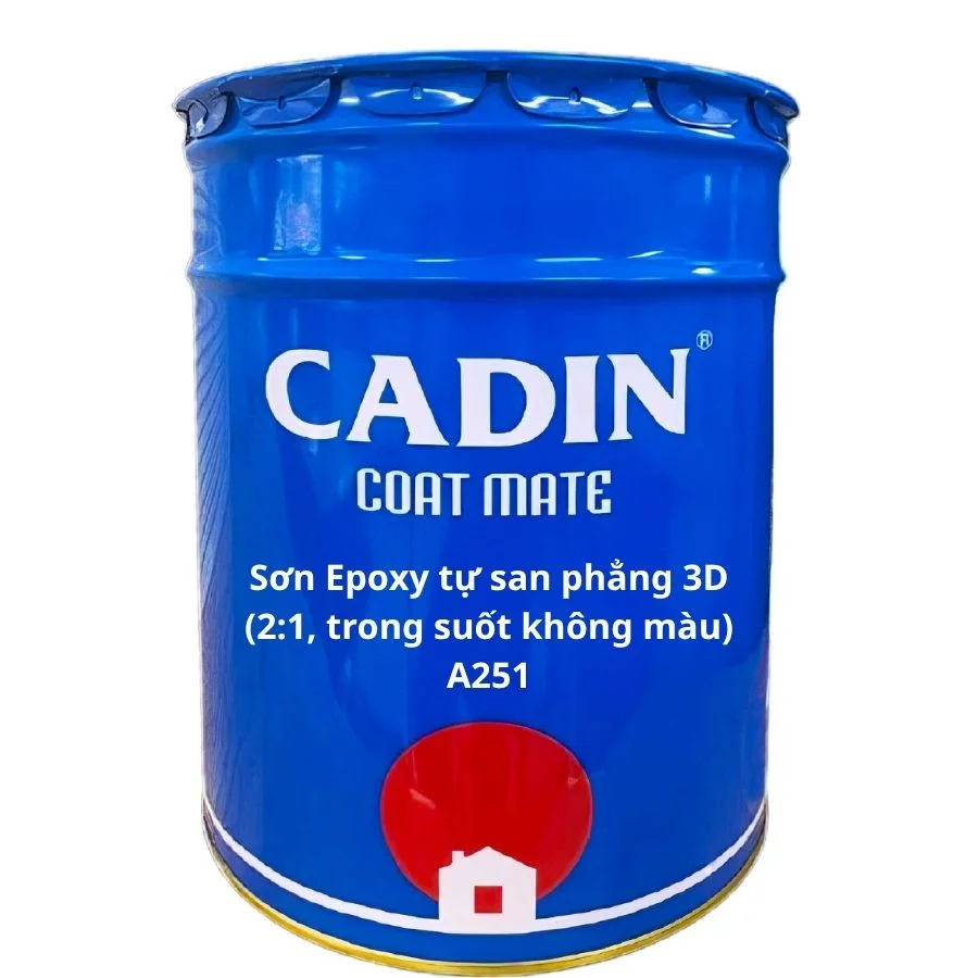 Sơn Epoxy tự san phẳng 3D (2_1, trong suốt không màu) – A251